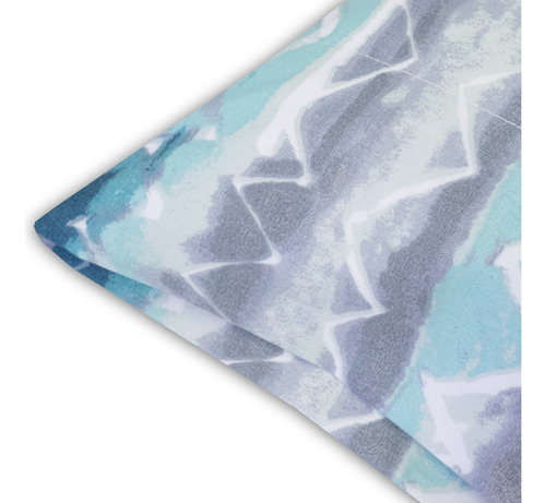Juego De Sábanas Extrasuaves Estampadas Ocean Vibe Tamaño Ki