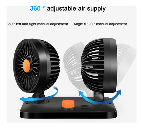 Ventilador De Coche L Con 6 Aspas De Ventilador Circulator D
