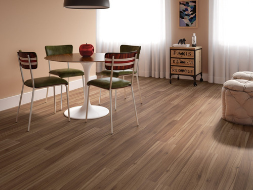 Imagen 1 de 4 de Piso Flotante Madera Nogueira Durafloor 7mm 12 Años Garantía