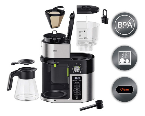 Cafetera Programable Braun Kf9150bk Multiservicio 7 Niveles Negro