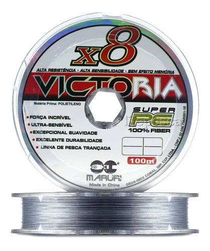 Linha Multifilamento Maruri Victoria 8x 0,14mm 17 Lb - 200m