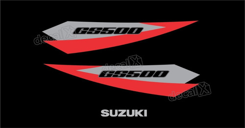 Kit Emblema Adesivo Rabeta Compatível Com Suzuki Gs500 Gs513 Cor Rabeta GS500