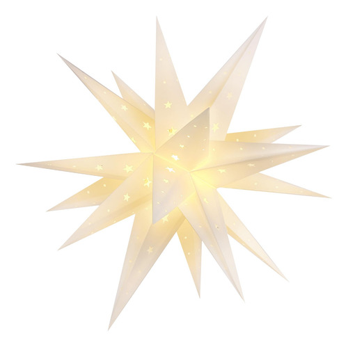 Luz De Estrella 58 Cm Lámpara 3d Impermeable Navidad Led