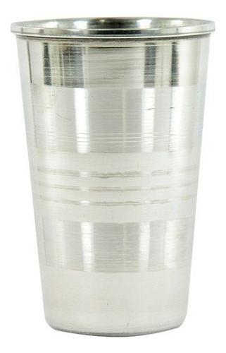 Copo Agua Suco De Inox 500ml 12 X 8cm De Ø Cor Prateado