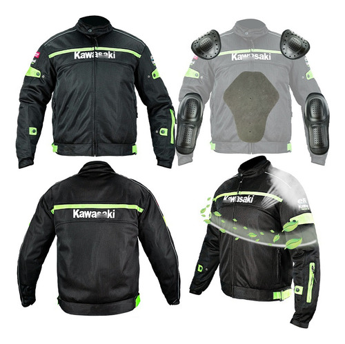 Chaqueta Para Kawasaki Chaqueta Protectora Para Motocicleta