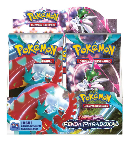 Box Display Pokémon Ev4 Fenda Paradoxal - 216 Cartas Copag