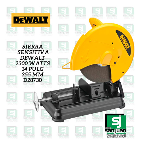 Sierra Sensitiva D28730 2300 Watts 14 Pulgadas 355mm Dewalt