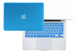 Carcasa Case Macbook + Protector De Teclado Español Pro Air