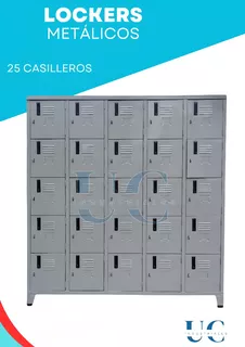 Lockers Metálicos De 25 Casilleros