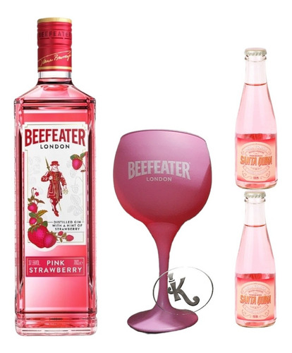 Gin Beefeater Pink Strawberry + Copa Pink + 2 Tonica Regalo!