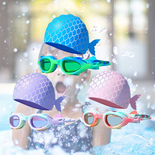 Juego De Gafas De Natación (plp), Gorros De Natación For Ni