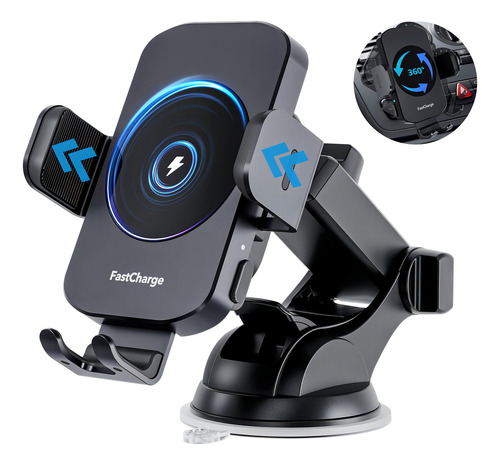 Cargador Inalámbrico De Coche, Carga Rápida De 15 W, Soporte De Teléfono Para iPhone 16 15 14 13 12 11 Pro Max Xs, Samsung Galaxy S23 Ultra S22 S21 S20 S10+ Note 9, Etc