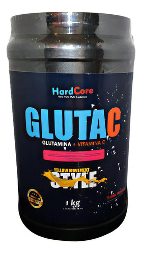 Suplemento En Polvo Glutamina + Vitamina Hardcore Nutrition Gluta C 1kg En Pote