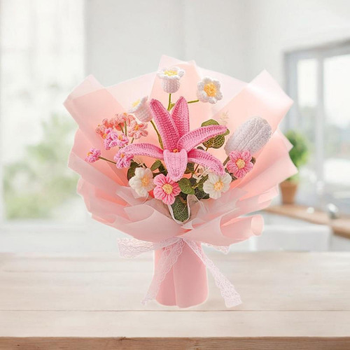 De Flores De Flor De Crochet, Flores Falsas De Tejido De