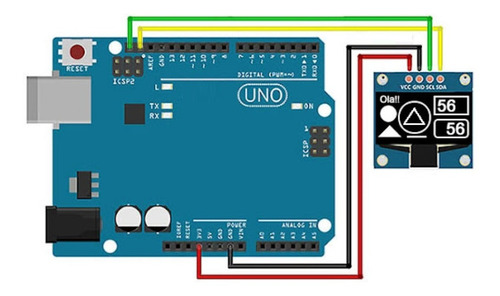 Display Oled 0.96 Branco I2c 128x64 Arduino Raspberry Pic