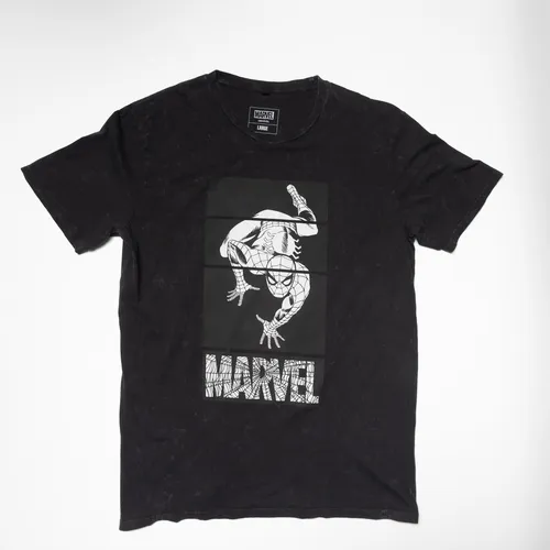 Polera Hombre You Marvel Spiderman Trepar Gris