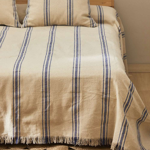 Cubrecama Bari Azul (cama 2 Plazas O Queen) Calma House