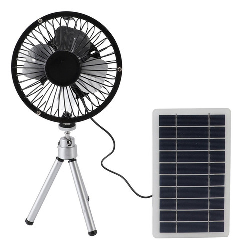 O Mini Ventilador Recargable Con Energía Solar Fuerte Viento