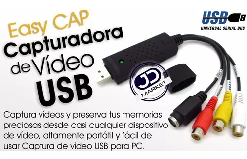 Capturadora De Video/audio Usb Easycap, Conexión S-video/rca