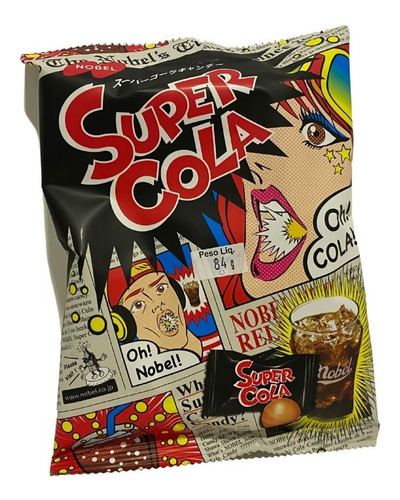 Bala Super Cola Nobel Candy Importado Japão