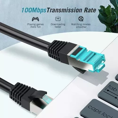 Cable De Red Vention Cat5e Certificado - 1.5 Metros - Premium Patch Cord - Utp Rj45 Ethernet 100 Mbps - 155 Mhz - Cobre - Pc - Notebook - Servidores - Vap-b05-b150