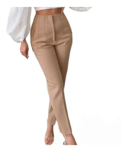 Pantalon Mujer Beige