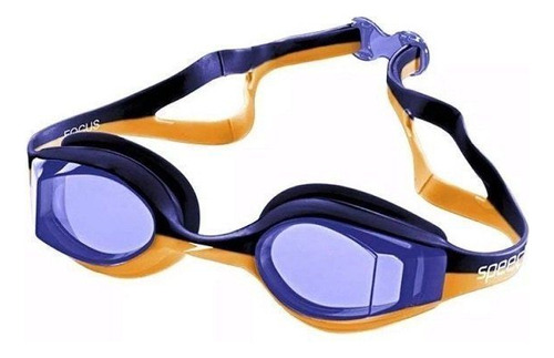 Óculos De Natação Speedo Focus Laranja E Azul Cor Azul-alaranjado