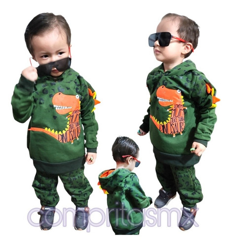 Conjunto Pants Sudadera Tirex Dinosaurio Niño 