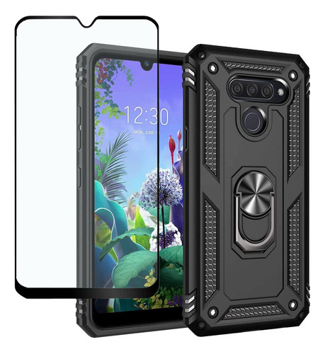 Rudo Uso Funda Sólido A Prueba De Terremotos Case Para LG K50/LG Q60+screen Mica