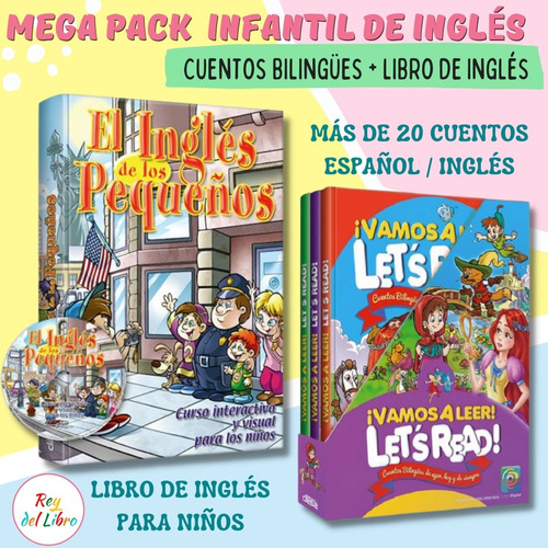 Pack De Inglés Infantil - Cuentos Bilingües + Actividades