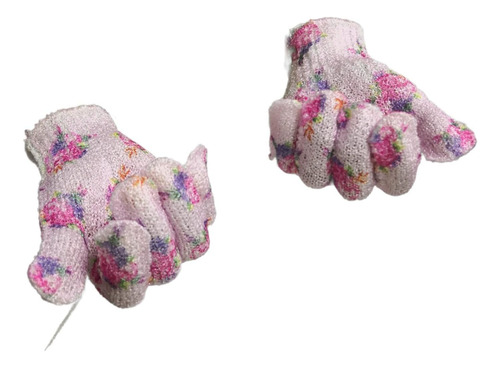 10 Par Guantes De Baño Exfoliantes Avon Flores