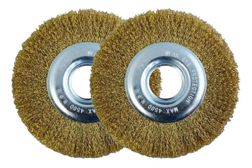 Escova De Aço Circular 6 Pol X 7/8 Pol 2 Unidades Mtx