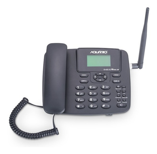 Imagem 2 de 5 de Telefone Celular Rural Aquário 3g 2 Chip Voz Dados 42s Desbl