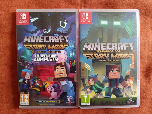 Pack Minecraft: Story Mode Temporada 1 Y 2 Nintendo Switch 