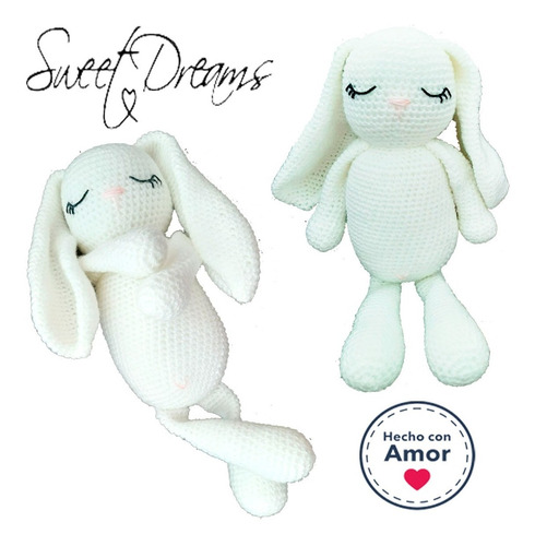 Imagen 5 de 6 de Conejo Apego Tejido Crochet Amigurumi -caja Tarjetas Cuotas!