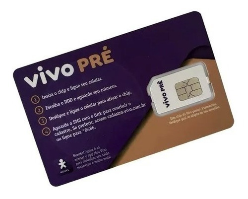 Chip Vivo 4g 3x1 Cadastra Qualquer Ddd -  Promoção Relâmpago