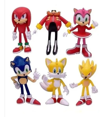Colección X 6 Figuras - Sonic Boom En  Bolsa