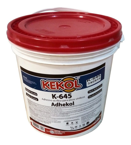 Imagen 3 de 4 de Adhesivo Base Acuosa Kekol Piso Vinilico Baldosa K645 10k Me