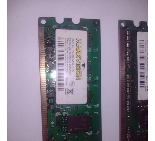 2 Memoria Markvision Ddr2 2gb Desktop 800mhz Cl5 Pc6400u (Usado)