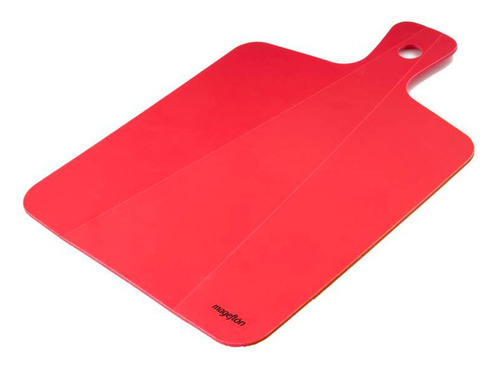 Tabla De Cortar Picar Plegable Antideslizante Mage 23x28cm Color Rojo Unicolor