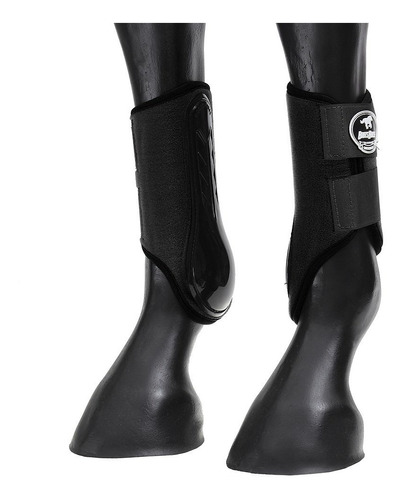 Caneleira Lateral Preta Boots Horse Neoprene 226913