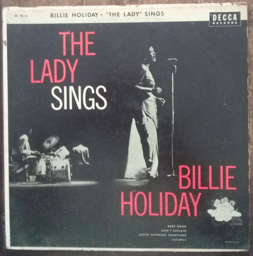 Lp Vinil (vg) Billie Holiday Lady Sings 1a Ed Us 1956 Mono