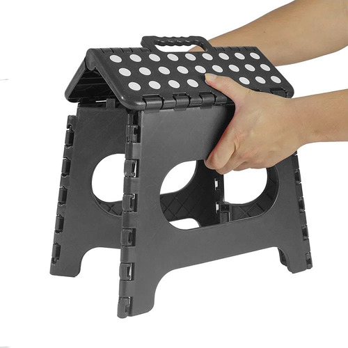 Imagen 5 de 5 de Banco Plegable 27cm Mediano Negro
