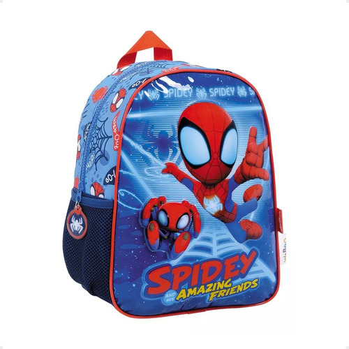 Mochila Infantil Escolar Spidey Trace-e Original 32x25 Cm