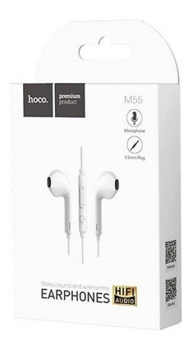 M55 Memory Sound Wire Control Earphones With Mic Audifonos 