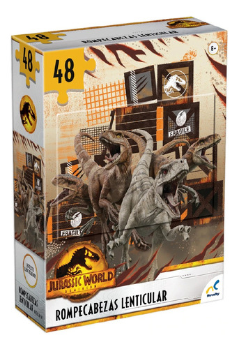 Novelty Romoecabezas Lenticular Jurassic World Dominion