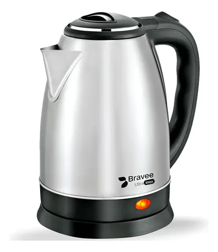 Chaleira Elétrica Bravee Ultra Inox 1.8L Prateada Desliga Automát...