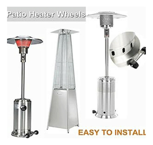 // Kit De Ruedas Para Calentador De Patio Accesorios Para