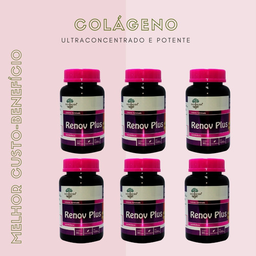 Imagem 6 de 8 de Kit X 6 Colágeno Hidrolisado 1250mg 6 Meses