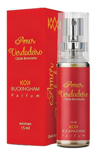 Perfumes Buckingham  Amor Verdadeiro Feminino  Fragrância Exclusiva De 15ml Com Alta Qualidade e Fixação de 48hs